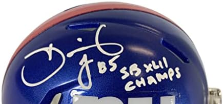 David Tyree autografado assinado Speed ​​Mini capacete New York Giants JSA