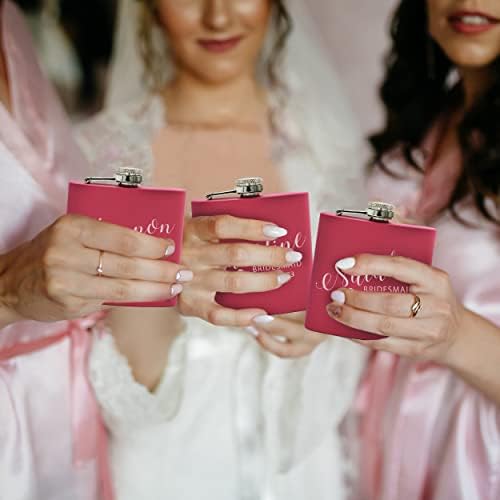 Conjunto de balões rosa 2, 5, 7 e mais personalizados personalizados para noiva, dama de honra - Gretos da festa de despedida gravada - estilo de paixão