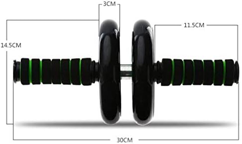 Roda abdominal do músculo abdominal da roda abdominal PDGJG DOMELHO ABOMENTO DO RODA ABDOMINAL Equipamento de condicionamento de condicionamento de fitness Roll Belly Caist Roller de exercício Dual