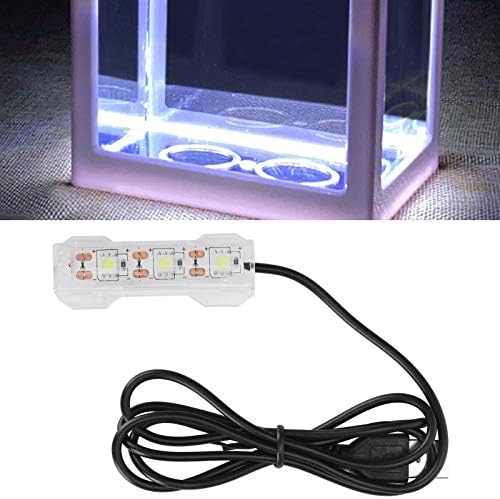 Planta hongchaous luz pequena aquário aquário planta de água leve tanque de peixes mini decoração lâmpada LED macia