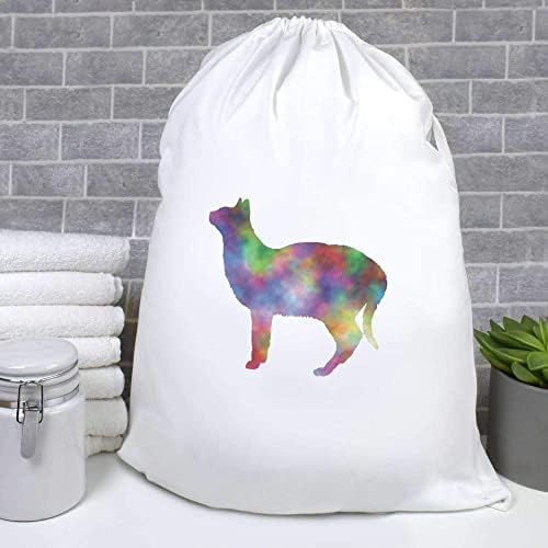 Azeeda 'colorido gato' lavanderia/bolsa de lavagem/armazenamento