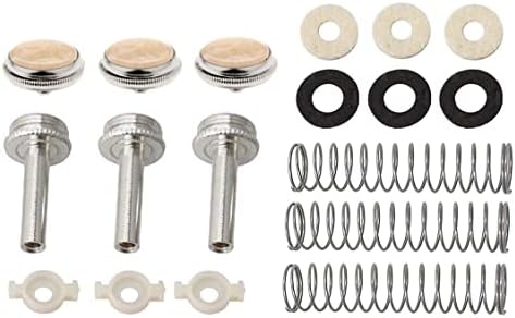 Tuoren trompete válvula sytem Substituição As peças de substituição incluem trompetes de dedo botões da válvula tampa de pegada