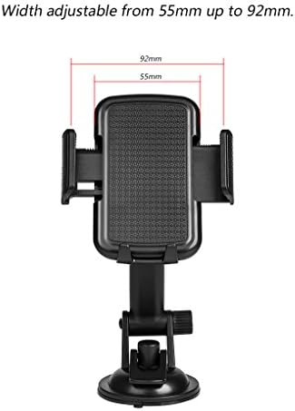 Cell Teleful Cradle Holder Dashboard Windshield Mound Extendable Mount for Zte Blade X1 5G, Blade A3y A3 Joy Prime, Quest 5, Blade 10 Prime, Gabb Z2 Z1