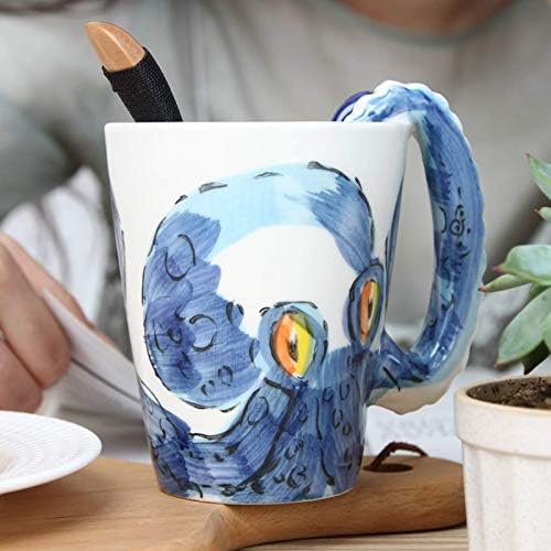 Caneca de café 3D, copos de leite de leite de arte criativa de arte criativa
