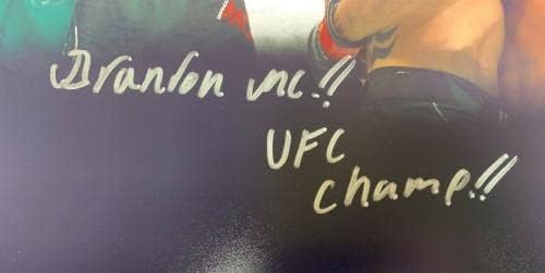 Brandon Moreno assinou UFC 16x20 Photo PSA AJ71054 Autografado completo com inscrição - Fotos autografadas do UFC