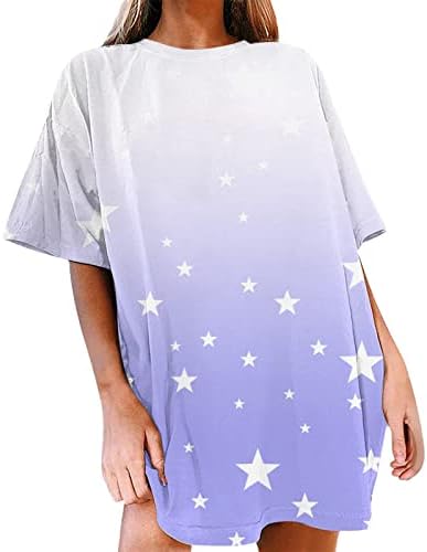 Camisa leve feminino feminino primavera verão impressa manga curta o pescoço de tamanho grande camiseta de camisa de gravidez