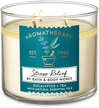 Bath and Body Works Aromaterapia Alívio do estresse - Eucalyptus Tea 3 -Wick Wick