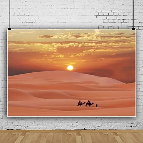 Cenário deserto cenário de 7 x 5 pés selvagem oeste camelo areia dune pôr do sol fotografia fotografia foto de fundo de vinil
