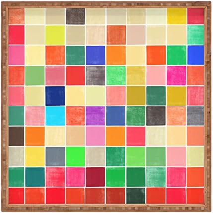Negar projetos Garima Dhawan ColorQuilt 2 bandeja quadrada interna/externa, grande/16 x 16