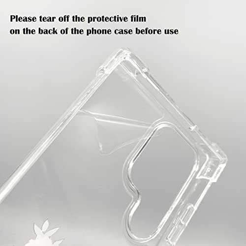 TNARRU SAMSUNG Galaxy S23 Case limpa com o pára -choque de quatro airbag TPU, design de moda de cristal sli