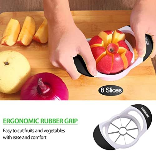 Schvubenr 3,5 polegadas Slicer de maçã - Cutter de maçã profissional - Corer de maçã em aço inoxidável - Slicer de maçã
