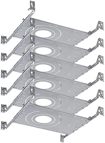 Torchstar New Construction Mounting Plate, kits de iluminação embutidos de 3/4/6 polegadas LED, atualização de compatibilidade, barras