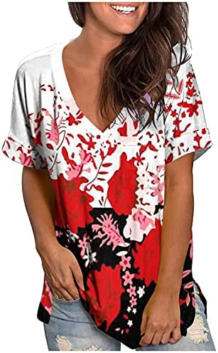 Camisetas de tamanho grande de verão para mulheres camisetas