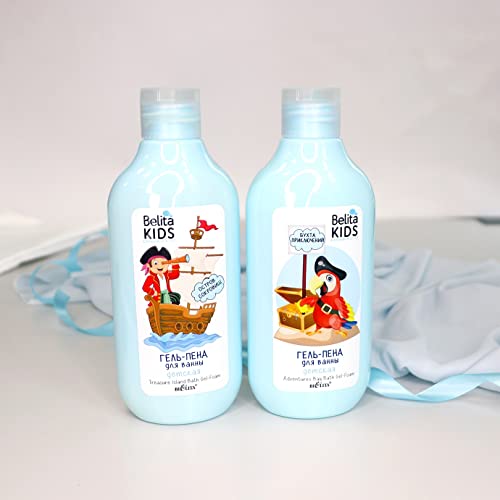 Bielita e Vitex Treasure Island Kids Bath Gel-Foam com extrato de coco, 300 ml