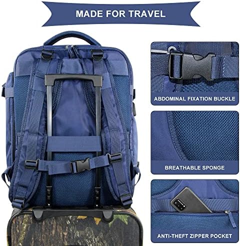 Mochila de viagens ISENSHI para homens Mulheres, Backpack à prova d'água, Backpack da Backpack Outdoor Sports Casual Daypack