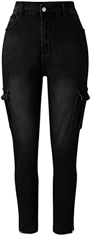 Calça jeans míshui para mulheres jeans femininosas casuais calças de cintura calça calças jeans e macacões femininos