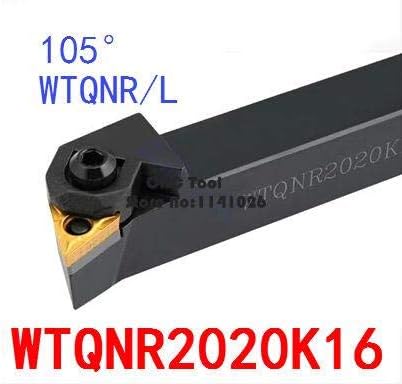 FINCOS WTQNR2020K16/ WTQNL2020K16, tomadas de fábrica de ferramentas de torneamento extermal, torno, barra de chato,