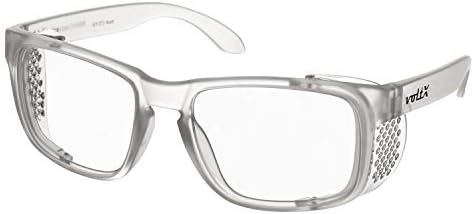 Voltx 'cristal' lente completa de leitura de óculos de segurança, ANSI Z87.1+ & CE EN166F, - Lente UV400 revestida com anti nevoeiro