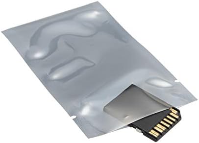 Saco de blindagem de blindagem antistática uxcell, bolsa anti -estática aberta para dispositivos eletrônicos, 2x4 polegadas,
