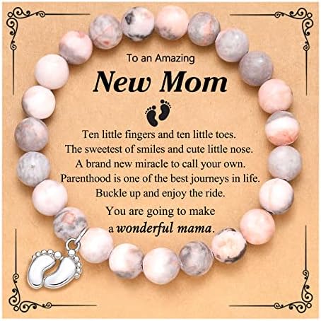 Pinkdodo Novo Presentes para Mulheres, 1ª vez Mãe Mãe Mamãe para ser presente de pulseira