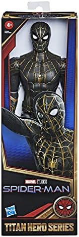 Spider-Man Marvel Titan Hero Série de 12 polegadas de 12 polegadas de ação de ação de 12 polegadas Toy, filme inspirado, para crianças de 4 anos ou mais