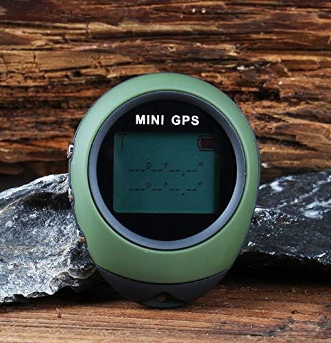 ZJHYXYH MINI GPS RECEBIVER NAVIGAÇÃO DE RECEBIÇÃO LOCALIZADOR DE MÃO LOCALIZADO DE LOCALIZAÇÃO USB Recarregável com Compass for Sport Travel Hike