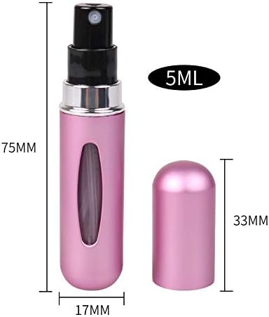 10pcs 5ml portátil mini reabastecimento de perfume garrafa de pulverização Bomba de aroma de aroma de atomizador vazio para viagem