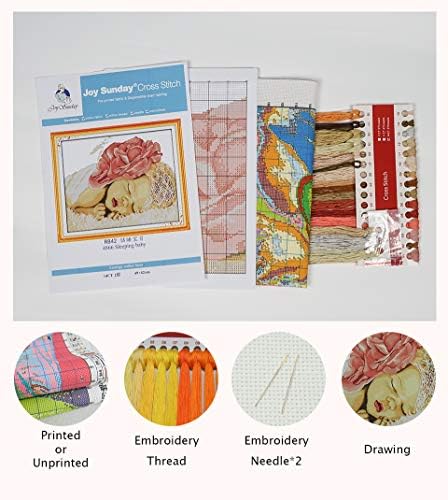 Kits de Kits de Kits Carimbed Kits Cross-Cross DIY para decoração de casa, Kit de bordado de tecido de 11 ct Kit de bordado de bordados