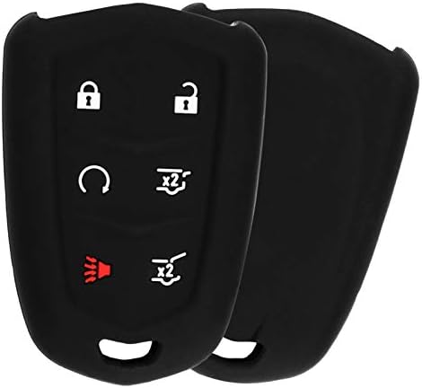 Keyguardz entrada sem keyless carro remoto carro smart key fob tampa capa de protetora de borracha macia para cadillac