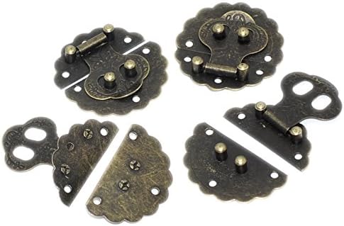 Chengyida 10 conjuntos de bronze Jewelry Box Lock 4x4cm