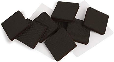 Slipstick Gorillapads CB142 Padras de móveis/garra de mobília não deslizantes Protetores de piso da perna, quadrado de 2 polegadas, preto