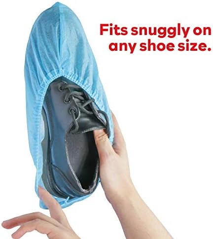 Xfasten tampas de sapatos descartáveis ​​não tecidos 100 pacote de botas de botas que não deslizam ecologicamente corretas