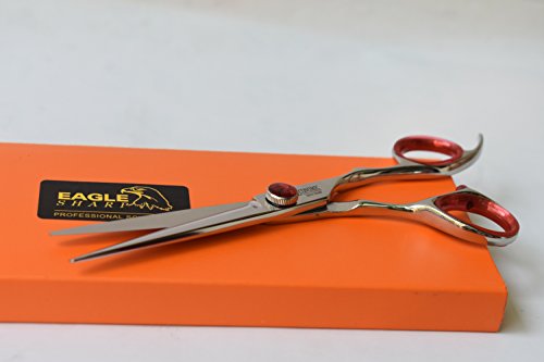 Tesoura de cabelo profissional/tesouras 5,5 Para corte de cabelo, lâmina de borda convexa, processo japonês tesouras 440c aço inoxidável