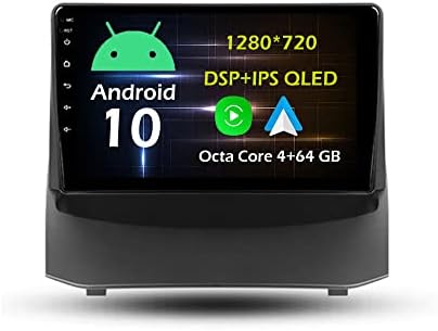 9 '' 4+64 GB Android 10 no Rádio estéreo de carro Dash Fit para Ford Fiesta 6 Mk 6 2008 09 10 11 12 13 14 15 16 17