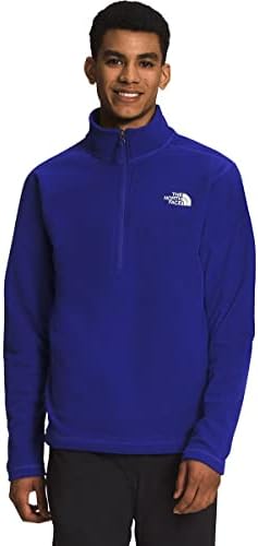 O North Face Masculino Cap rock texturizado ¼ Pullover zip Sorto, Lapis Blue, Pequeno