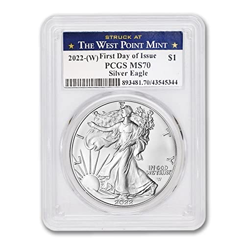 2022 1 oz American Silver Eagle MS-70 $ 1 MS70 PCGS