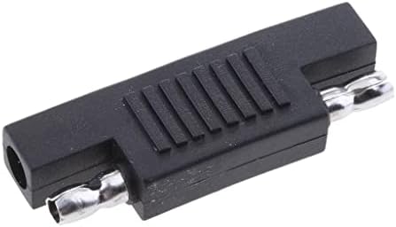 Black SAE Plug para plugue a bateria do painel solar do adaptador, preto