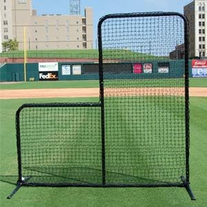 Trigon Sports Black Series L-Screen, L Net de substituição de tela, rede de arremesso de softball e beisebol, líquido de forma