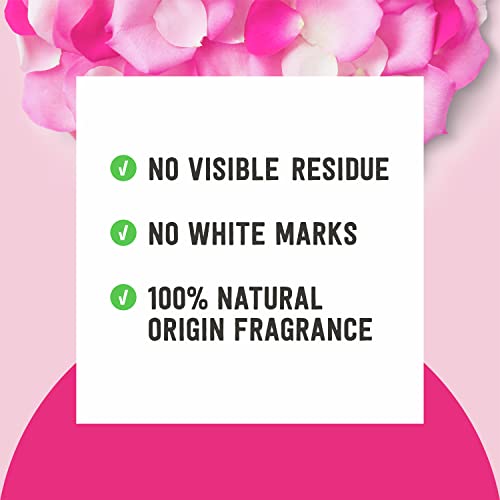 Spray de desodorante natural de Schmidt para mulheres e homens, Rose e Vanilla 48H Proteção de odor, sem sais de alumínio, sem