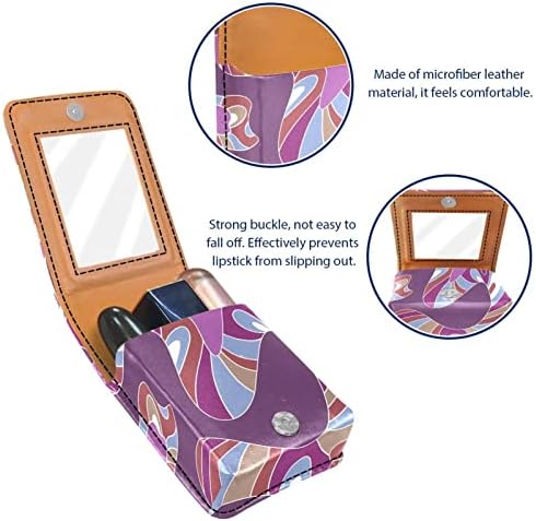 Oryuekan Makeup Batom Caso Tolder Mini Bag Travel Bolsa de cosméticos, organizador com espelho para uma festa de festas