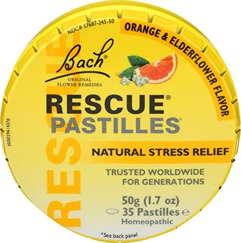 Bach Rescue Pastilles Orange Elderflower, 1,7 oz