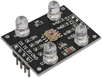 X-Dree Microcontrolador TCS3200D / TCS23 Placa do Module de Detector de Sensor de Reconhecimento de Cor (Tarjeta del Módulo del