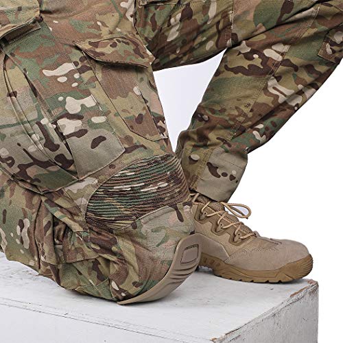 Joelheiras táticas da iDoGear G3 Pants protetores para calças de caça a Airsoft militares