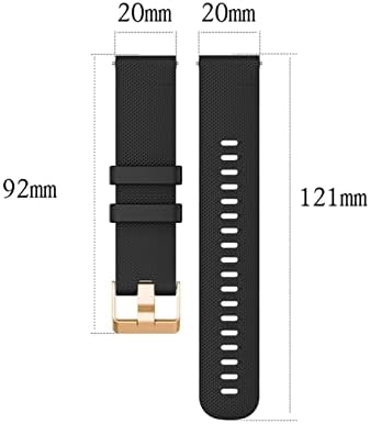 TTUCFA 20mm Smart Watch Band Strap para Garmin Venu Sq Silicone