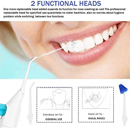 FLOSSOR DE ÁGUA DO IRRIGADOR OLAL PORTÁVEL PALAGEM DE DENTROS DE DENTROS DE DENTROS DE DENTRO IRRIGADOR nasal Implemente de dentes Limpador de higiene oral Flossers para viagens em casa com bocais de 5pcs