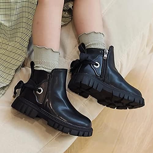 Sapatos recém-nascidos para meninas sapatos de meninas moda boots infantis garotas de salto baixo booties de moda zíper tênis infantil