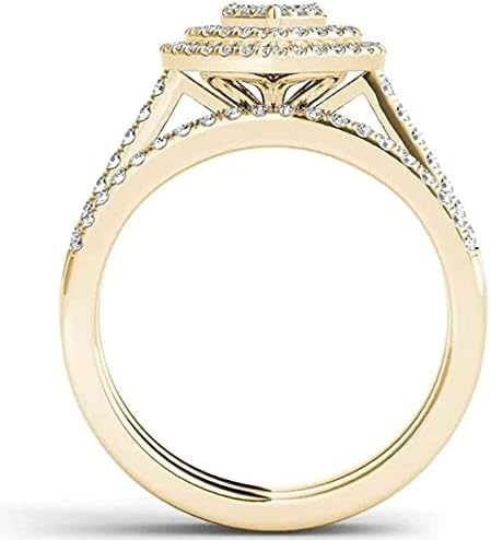 Anéis de casamento para mulheres esculpindo o amor em forma de diamante completo anel oco simulado anel de noivado de diamante anéis