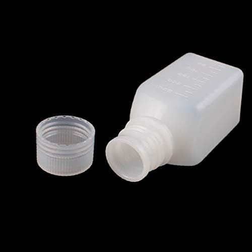 X-Dree 250ml Plástico quadrado de amostra química de reagente garrafa de vedação de garrafa de vedação engross