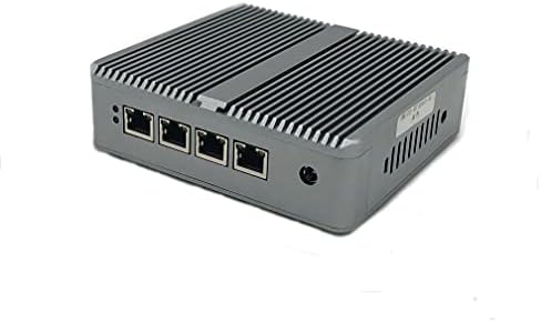 HSIPC incorporado E3827 Micro Appliance Dual Core Firewall, Mini PC, Nano PC, Router PC, 4 RJ45 Port AES-Ni compatível com Pfsense Opnsense E3827 No RAM & SSD