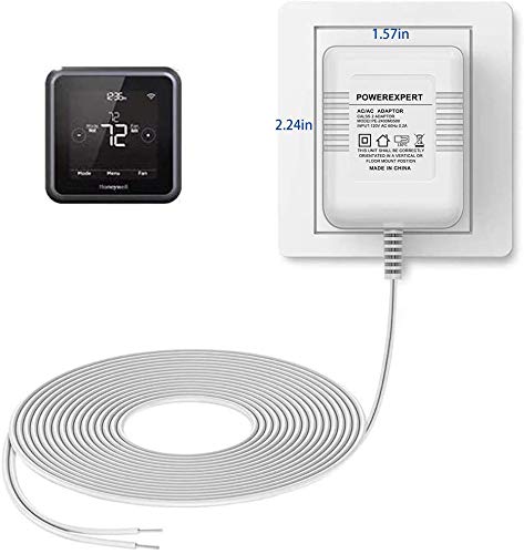 Adaptador de fio do transformador C 24Volt C para termostato e todas as versões da campainha do anel, compatíveis com ninho, ecobee, honeywell, sensi, sensi smart wi -fi termostato, ninho hello sweet suprimento cordão um cabo de alimentação